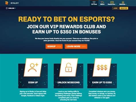 Rivalry Esports Bonus 2024 » VIP Bonus offer, reaching .